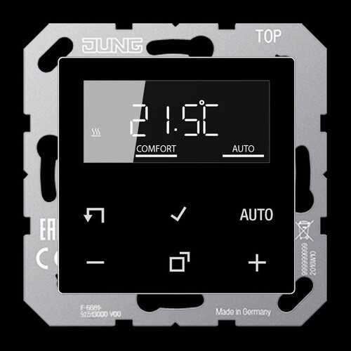 TRDA1790SW Jung Raumtemperaturregler mit Display Standar Produktbild