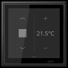 LS459D1SSWM Jung LS Touch graphitschwarz matt Produktbild front M