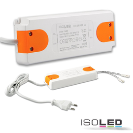114526 Isoled LED Trafo MiniAMP 24V/DC, 0- 50W, 120cm Kabel mit Flachstecker, s Produktbild