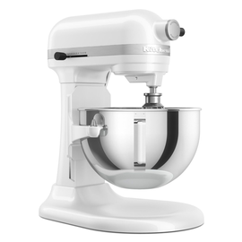 5KSM55SXXEWH KitchenAid Küchenmaschine 5,2 L HEAVY DUTY (Schüsselheber) Weiß Produktbild front M