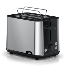 0X23010038 Braun HT1510BK Toaster PurShine 1000W Silber/Schwarz Produktbild