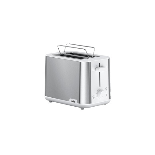 0X23010039 Braun HT1510WH Toaster PurShine 1000W Silber/weiß Produktbild