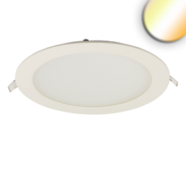 115595 Isoled LED Downlight, 18W, rund ultraflach weiß, 225mm, Colorswitch 300 Produktbild front M