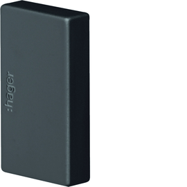 LFF2003569011 Tehalit Endstück zu LF 20x33mm graphitschwarz Produktbild front M