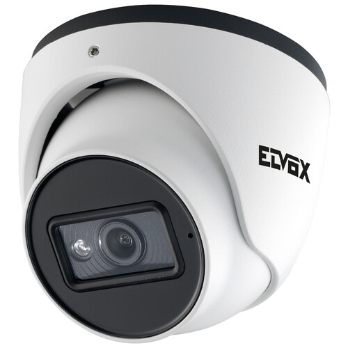 4622.028EA Elvox Kamera Dome IP 5Mpx FF 2,8mm Mic A.V. Produktbild Front View L