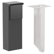 761-36815 Niko Anschlusssäule Schuko 1-Fach Schwarz IP55 & Bodenspieß Produktbild
