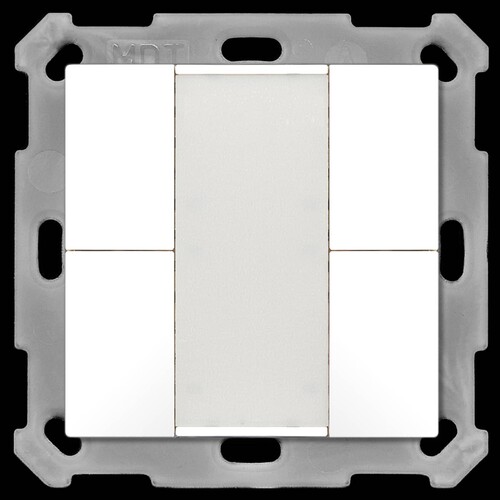 BE-TA5504.G2 MDT Taster 55 4- fach, Reinweiß glänzend Produktbild Front View L