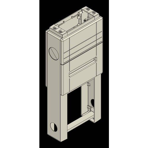 S3/KS Mehler KS- Sockel,H950xT180mm für Breite A, RAL- 7032 Produktbild Front View L