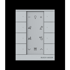 2CKA006220A0880 Busch-Jaeger f@h Bedienelement 8- fach SB- F- 8.0.11- 83 Produktbild front M