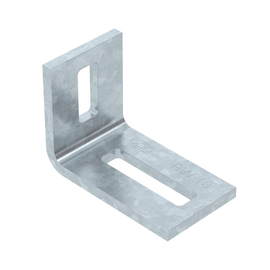 6019480 Obo BW 10 FT Befestigungswinkel 70x50x40 Stahl tauchfeuerverzinkt Produktbild front M