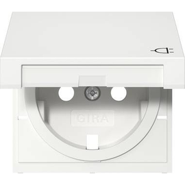 492203 Gira Abd. SCHUKO-Steckd. KD System 55 Reinweiß Produktbild