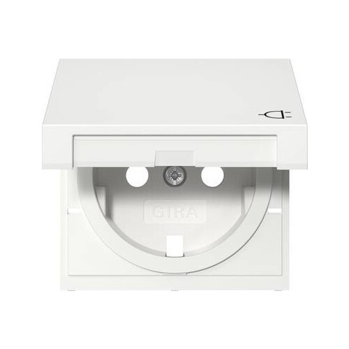 492203 Gira Abd. SCHUKO-Steckd. KD System 55 Reinweiß Produktbild