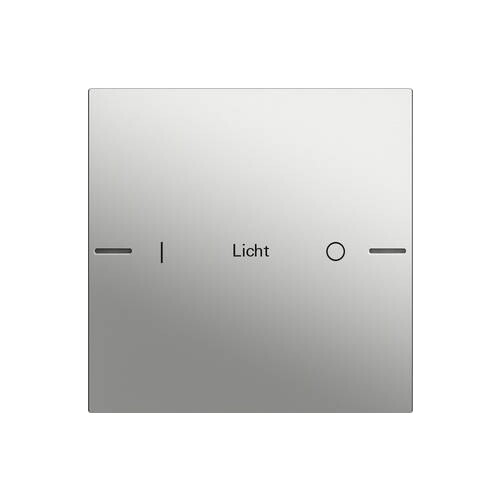 5761600 Gira Wippenset 1f indiv. Tastsens.4 System 55 Edelstahl Produktbild Front View L