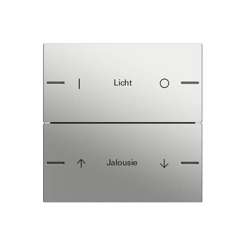 5762600 Gira Wippenset 2f indiv. Tastsens.4 System 55 Edelstahl Produktbild Front View L