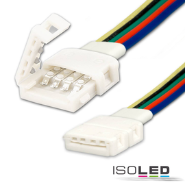 114700 Isoled Clip- Verbinder mit Kabel (max. 5A) für 5- pol. IP20 Flexstripes Produktbild