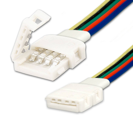 114700 Isoled Clip- Verbinder mit Kabel (max. 5A) für 5- pol. IP20 Flexstripes Produktbild