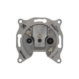 001181 Wisi MX 604 BK-Durchgangsdose TV BK 3104 AD/DD 5dB/5dB inkl.Rah.u.Deckel Produktbild front M