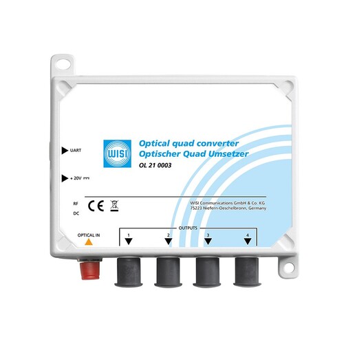003098 Wisi OL 21 0003 Optische Anschlusseinheit Quad Produktbild Front View L