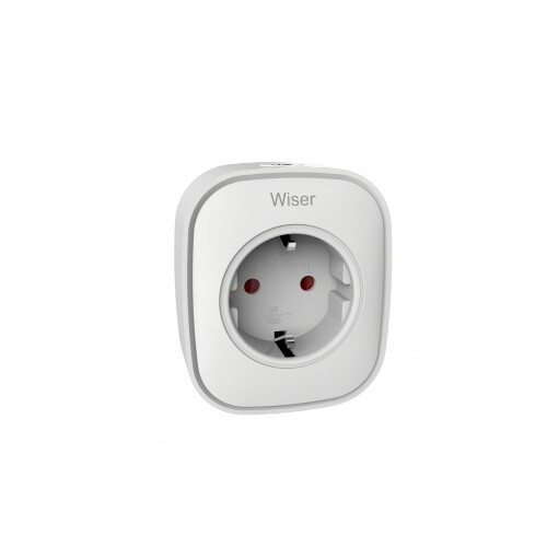 CCTFR6501 Schneider Elec. Wiser Smart Plug (Zwischenstecker) Produktbild Front View L