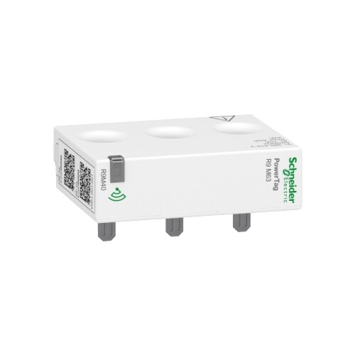 R9M40 Schneider Elec. PowerTag Resi9 M63, 3P, Einbau oben oder unten, Verbin Produktbild Front View L