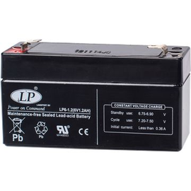 510427 Landport LP 6-1,2 T1 Bleiakku AGM 6V/1,2Ah/C20 Faston 4,8mm 97x24x51,5 Produktbild front M