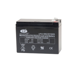 510334 Landport LP 12-10H Bleiakku AGM 12V/10Ah/C20 Faston 6,3mm 151x65x111 Produktbild front M