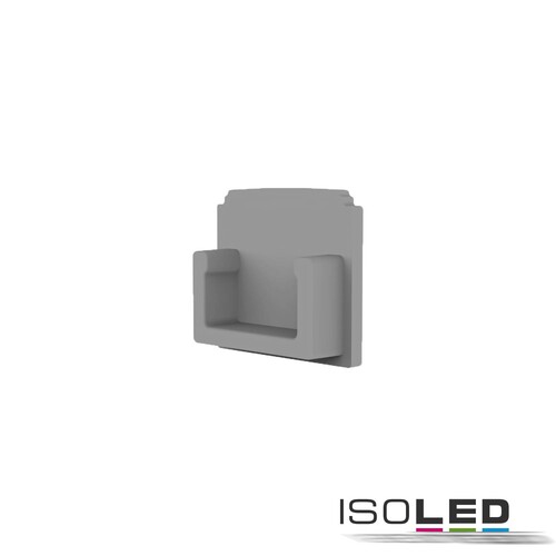 114957 Isoled Endkappe E208 für LED Trockenbau T- Profil 14, 1STK Produktbild Front View L