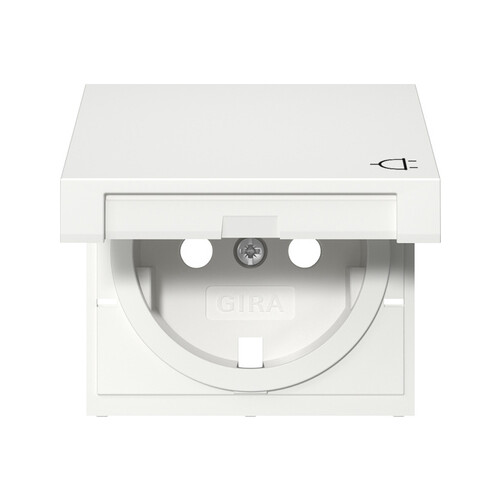 492227 Gira Abd. SCHUKO-Steckd. KD System 55 Reinweiß m Produktbild
