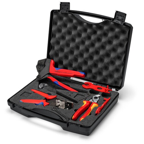 97 91 04 V02 Knipex Werkzeugkoffer PV fÃŒr MC4 10mm Produktbild