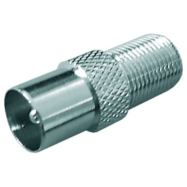 001071 Wisi DV 38 Antennen-Adapter F-Kupplung(F-Buchse) - IEC(Koax)-Stecker Produktbild