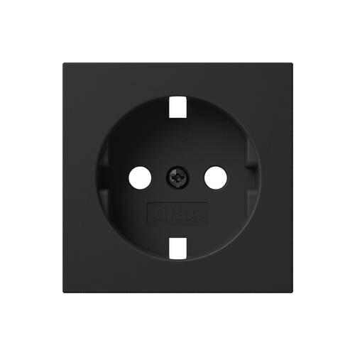 4920005 Gira Abd. SCHUKO-Steckd. System 55 Schwarz m Produktbild