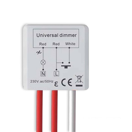 114936 Isoled Universal- Push Mini- Dimmer für dimmbare 230V Leuchten/Trafo Produktbild