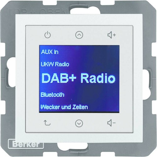 30841404 Berker BERKER S.1/B.x Radio Touch DAB+/Bluet. alu matt Produktbild Front View L