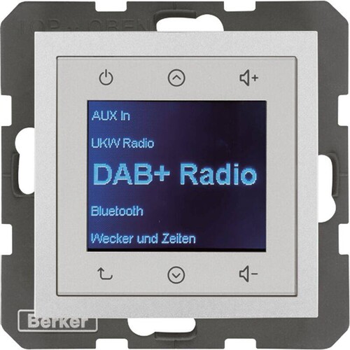 30841404 Berker BERKER S.1/B.x Radio Touch DAB+/Bluet. alu matt Produktbild Front View L