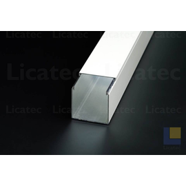 63105 Licatec Installationskanal CKA 40 x 40 Aluminium RAL 9010 Reinweiss Produktbild