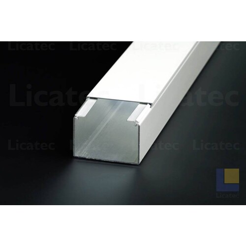 64105 Licatec Installationskanal CKA 60 x 40 Aluminium RAL 9010 Reinweiss Produktbild Front View L