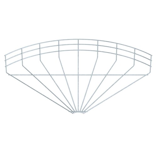 6002358 Obo GRB 90 150 FT Gitterrinnenbogen 90° 105x500 Stahl tau Produktbild
