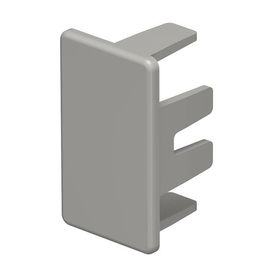 6158781 Obo WDK HE20035GR Endstück 20x35mm Polyvinylchlorid steingrau 7030 Produktbild front M
