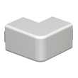 6182488 Obo WDK HA30030LGR Außeneckhaube 30x30mm Polyvinylchlorid lichtgrau 7035 Produktbild front S