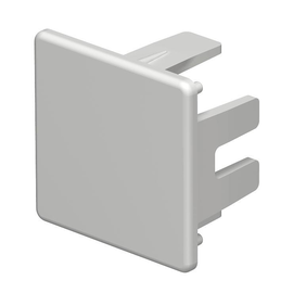 6183697 Obo WDK HE30030LGR Endstück 30x30mm Polyvinylchlorid lichtgrau 7035 Produktbild front M
