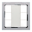 BE-TA5506.02 MDT KNX Taster 55 6-fach, Reinweiß matt Produktbild 1 S