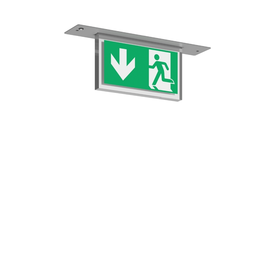 671518.004.1 RZB Rettungszeichenleuchte LED HALYXX Einbau 3H Autotest Produktbild front M