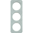 10132379 Berker BERKER R.1 Rahmen 3fach Beton grau / polarweiß glänzend Produktbild