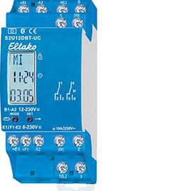 23002903 Eltako S2U12DBT-UC 2-Kanal- Schaltuhr mit Display und Bluetooth Produktbild front M