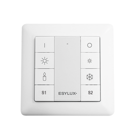 EO10431388 Esylux PUSH BUTTON x8 TW DALI Broadcast 8-fach Taster Tunable White Produktbild front M