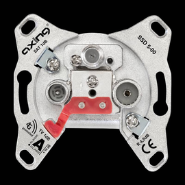 SSD5-00 Jung 3-Loch Univ. SAT/BK- Einzeldose Produktbild front M