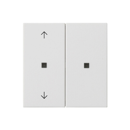 510827 Gira RF Bedienaufs. 2f Pfeile KNX System 55 Reinweiß m Produktbild Front View L