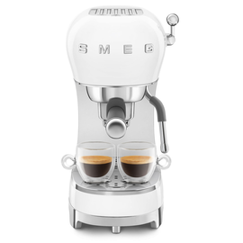 ECF02WHEU SMEG 50s Style, Espresso- Kaffeemaschine, Weiß, Siebträger, 15 ba Produktbild front M
