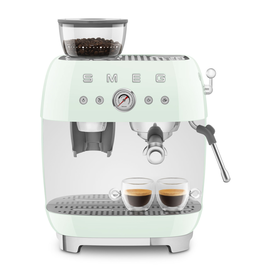 EGF03PGEU SMEG Siebträgermaschine mit integrierter Kaffeemühle, Pastellgrün,  Produktbild