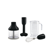 HBAC11BL SMEG Stabmixer-Set, Aufsätze Schwarz, S-förmige Edelstahlklinge für Produktbild front S